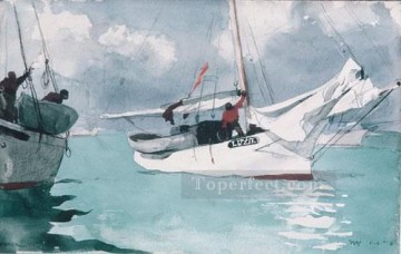 ウィンスロー・ホーマー Painting - 漁船 キーウェスト リアリズム海洋画家 ウィンスロー・ホーマー